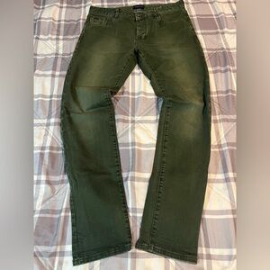 Scotch & Soda Olive Green Pike Men’s Jeans 33w/32l Pre Owed Excellent Condition